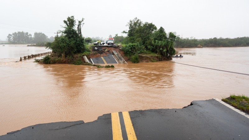 Danos causados pelo evento climático extremo em Santa Maria